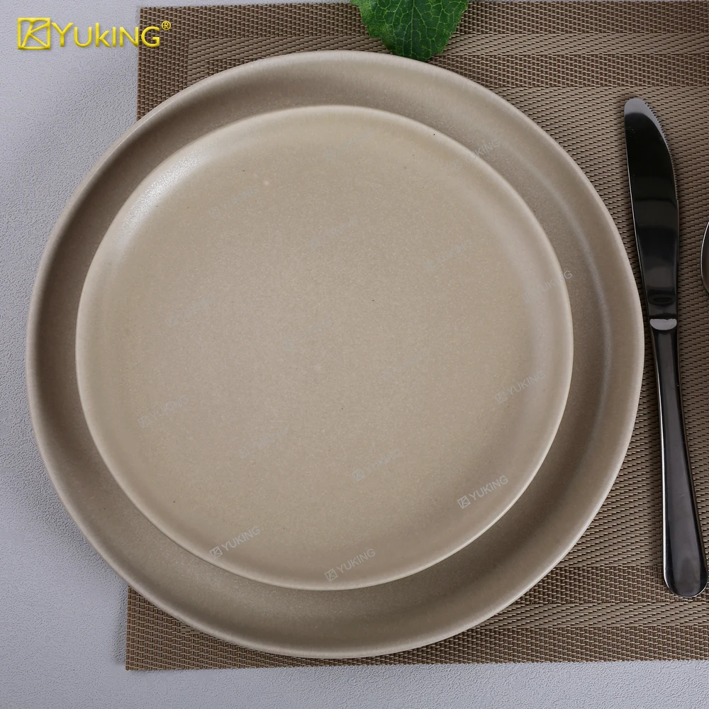 Wholesale price 16 pieces reactive glazed ceramic dinnerware set color glazing ceramic kitchen wares