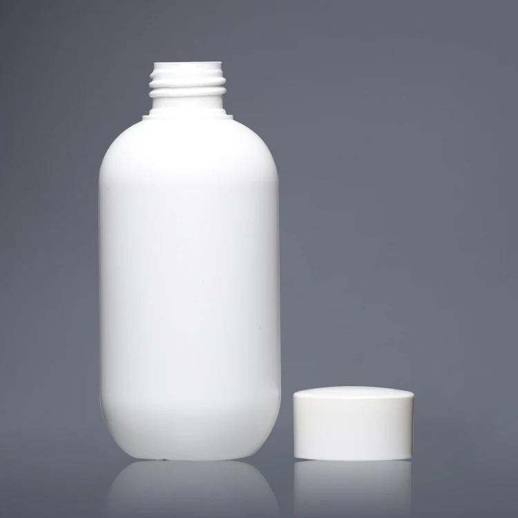 White 200ml Recycling Empty Round Plastic HDPE Spray Bottle Packaging Container Cosmetics Plastic Spray Bottle For Alcohol Spray