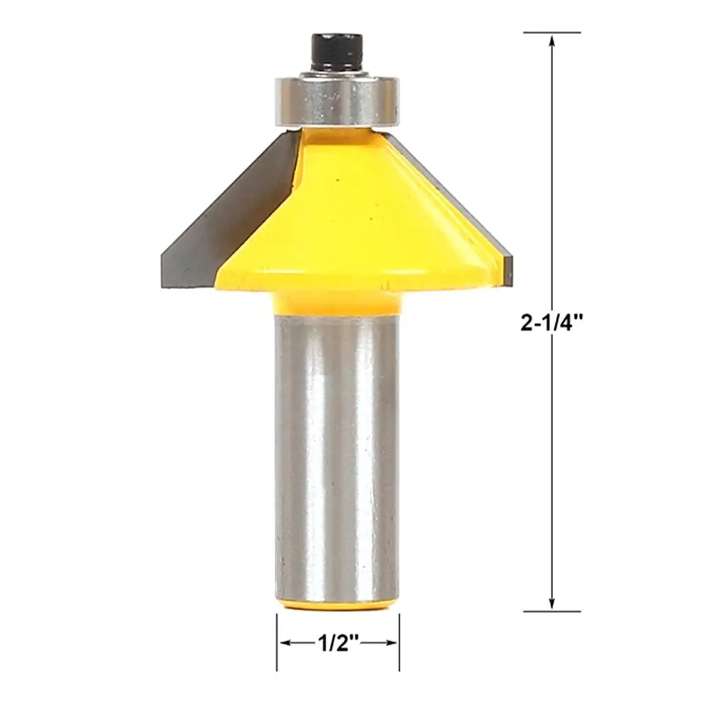 Tungsten Carbide Tip 45 degree Chamfer Router bit