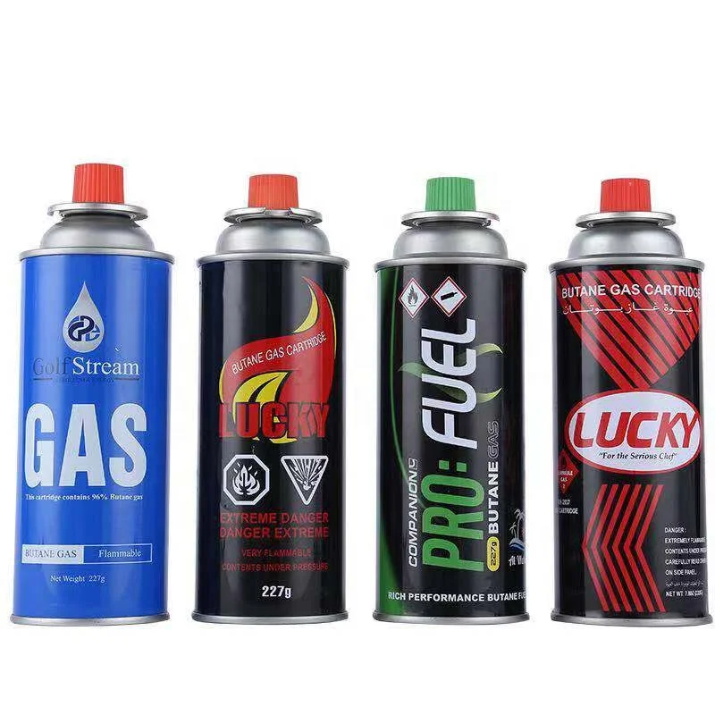Effective 220-250g Butane Gas Refill Portable Butane Fuel Canister For Camping And Butane Gas Cartridge