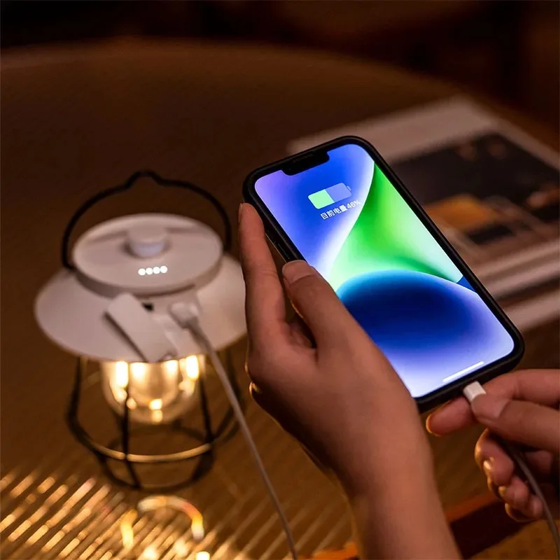 Portable LED Camping Lantern Flashlights IPX4 Water Resistant Lamp for Camping Hiking