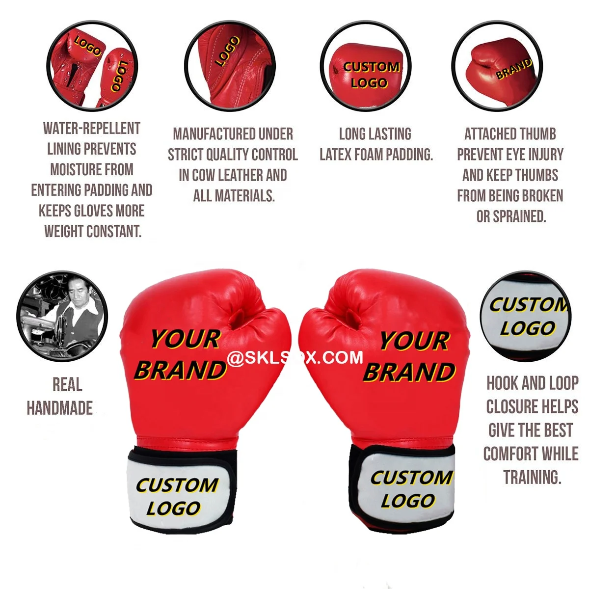 Wholesale Boxing Gloves Wining Boxing Gloves Cheap Custom Logo Pro Professional Leather Unisex Custom Logo Blank Boxing Gloves
