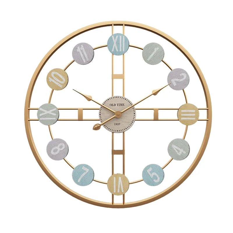 
Wholesale new arrival home decorative metal modern luxury wall clock 