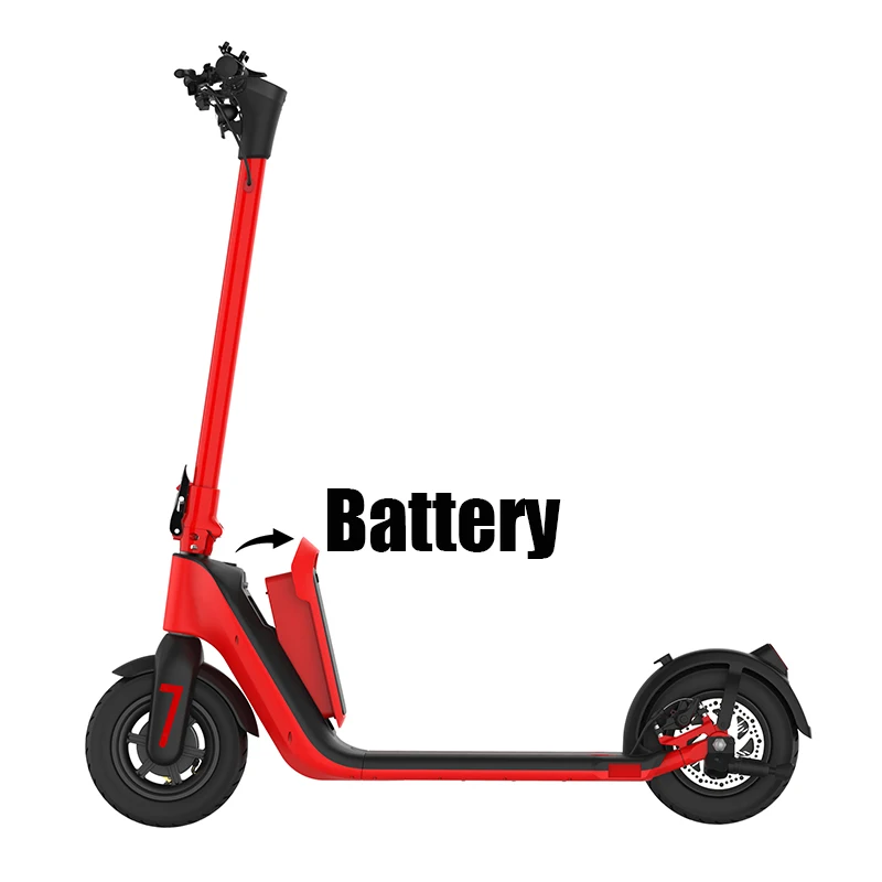 2023 High Quality Crownwheel Powerful Removable battery 48V 10Ah 10inch 1000W electric Scooter