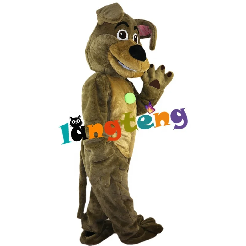 744 New Version Adult Full Body Character Outfits Brown Dog Mascot Costumes
