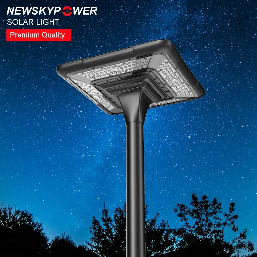 Newsky высокое качество 50 Вт уличное освещение UFO все в одном светодиодное солнечное для сада двора улицы