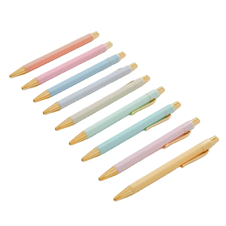 Factory Direct Business Custom Metal pen Office Custom Ballpoint Pen ball pen eraser