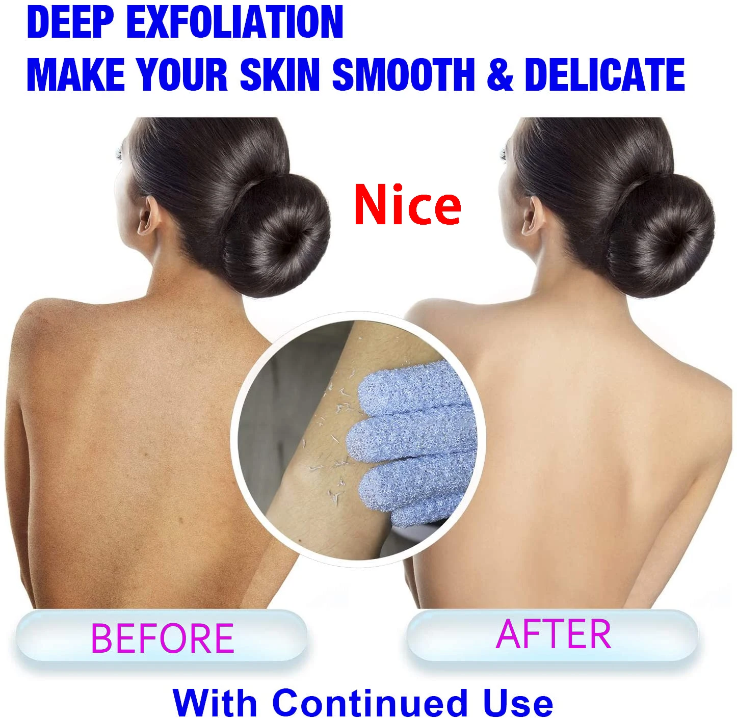 Popular Hot Sale Eco Friendly Natural Reusable Exfoliating Bath Glove Shower Sisal Mitt Soap Foaming Bag Body Exfoliating Gloves