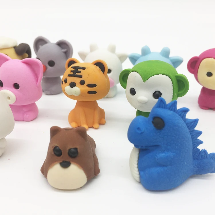 Cute Animal Rainbow School Eraser Best Gift For Kids