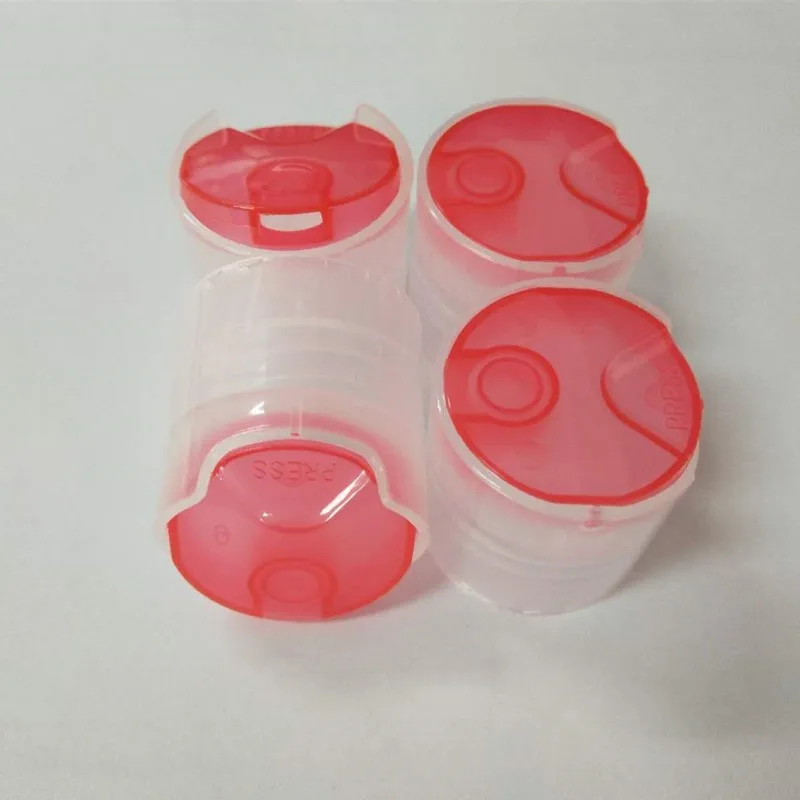 24mm matte black press cover for shampoo bottle packing 24/410 double wall disc top cap