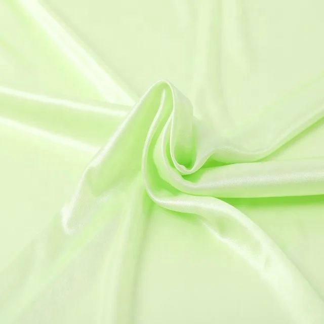 bright Polyester high interlock cloth encryption high gloss fabric knit lining fabric imitation silk pajamas skirt fabric