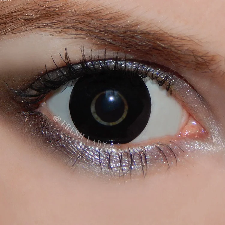 Freshlady yearly Crazy big eye Color black sclera contact lenses
