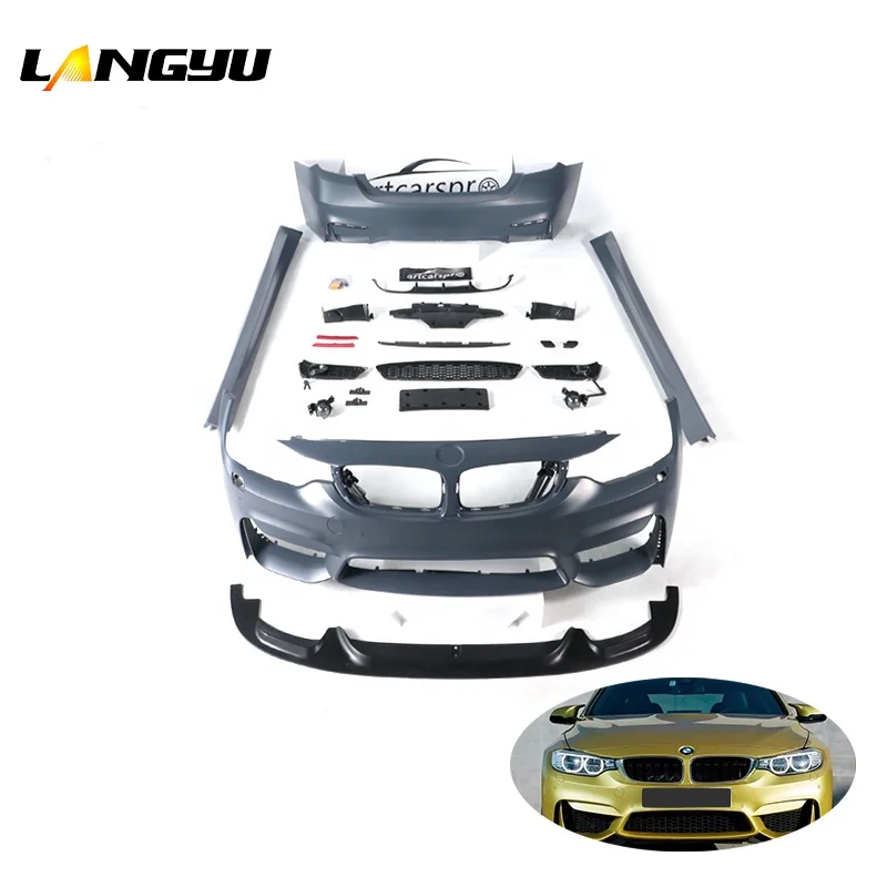 PP Plastic Bodykit Front Bumper For BMW 4 Series F32  Upgrade M4 Bodykit