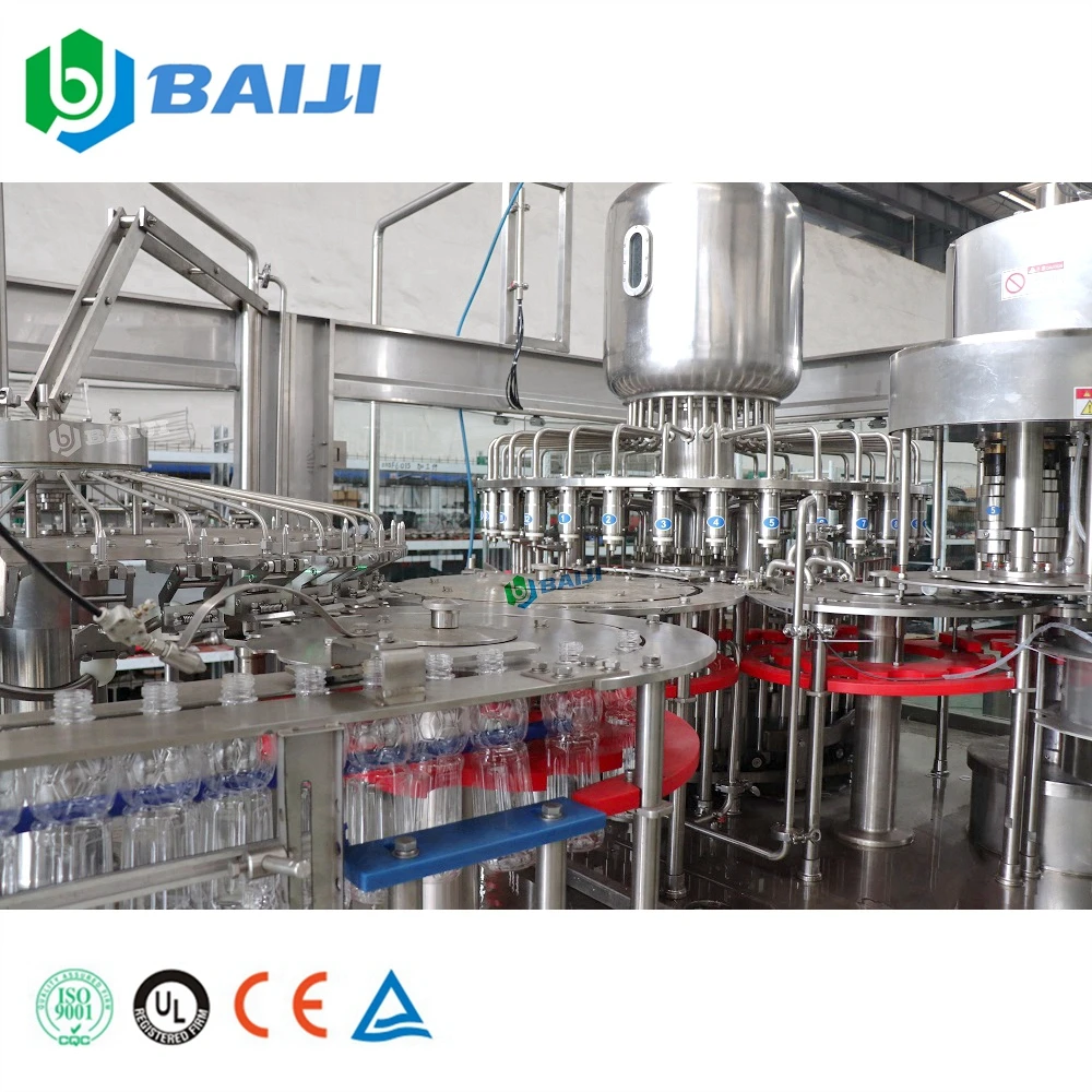 Automatic small plastic bottle concentrate mango fruit juice beverage making hot filling packing machine bottling line