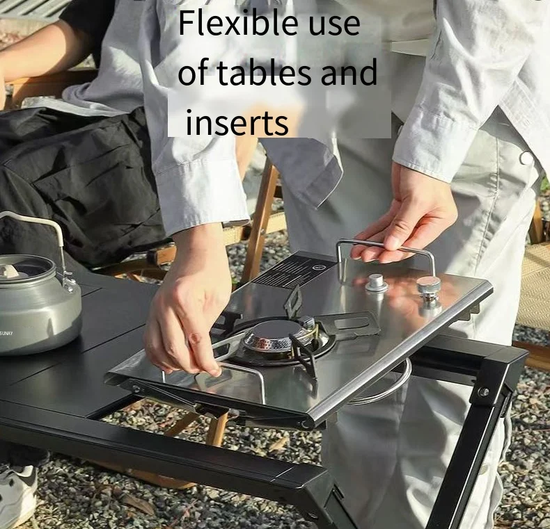 Outdoor  Tactical Table 4 Unit Camping Folding Portable aluminum alloy multi-function picnic lifting table