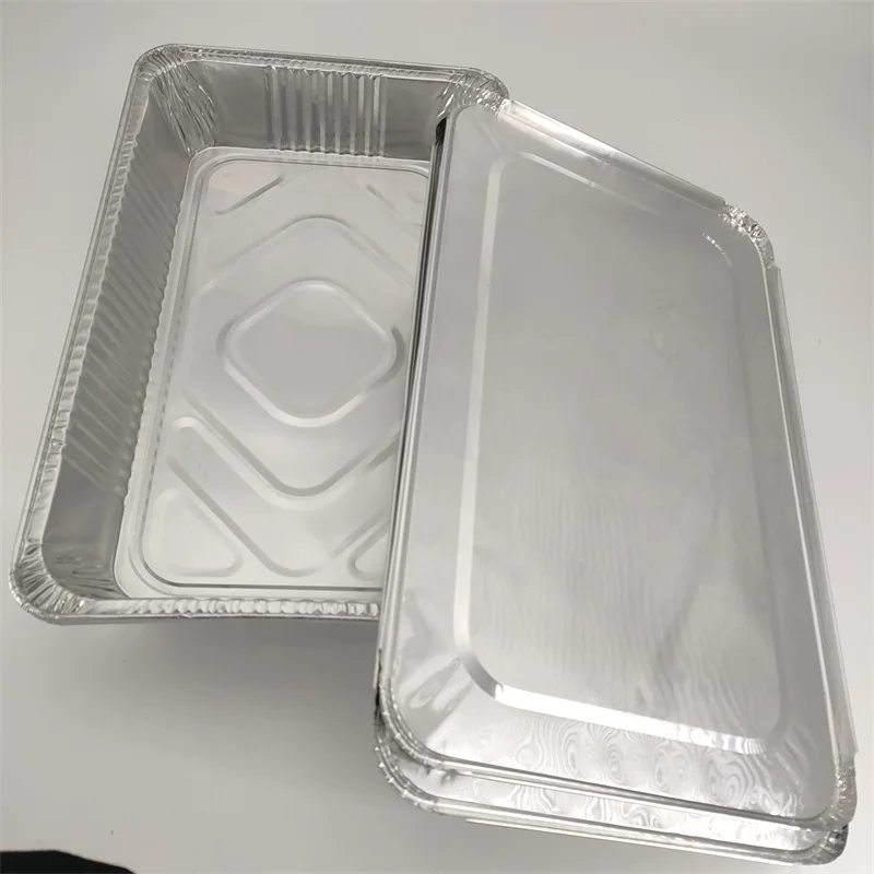 Full size and half size aluminum foil food grade gastro pans for kitchen food packing and storage