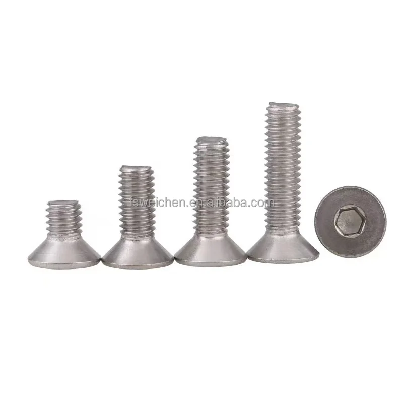 Stainless Steel Super Duplex 2205 2507 A286 Countersunk Head Machine Screws