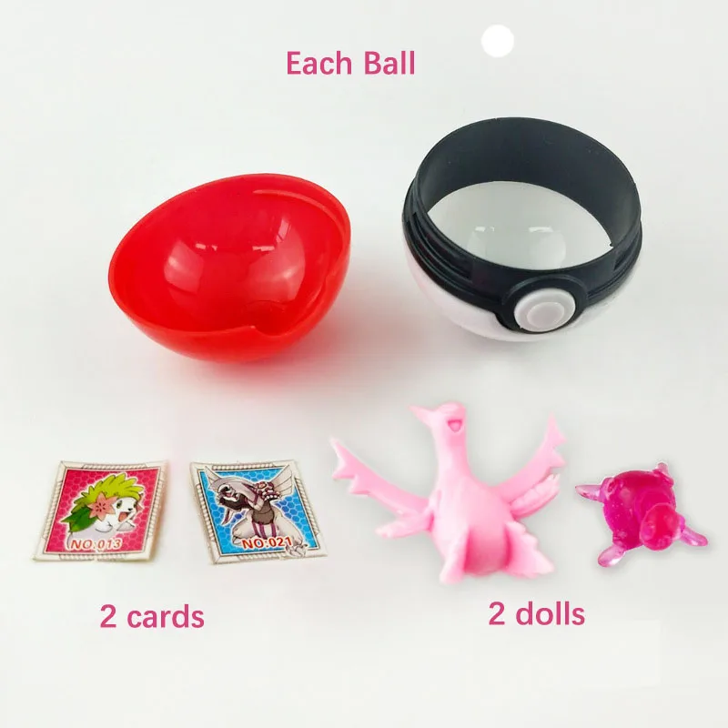 Wholesale Anime Figure Capsule Gashapon Toys 5Cm Plastic Poke Mon Small Animal Blind Box Dolls Ball With Card