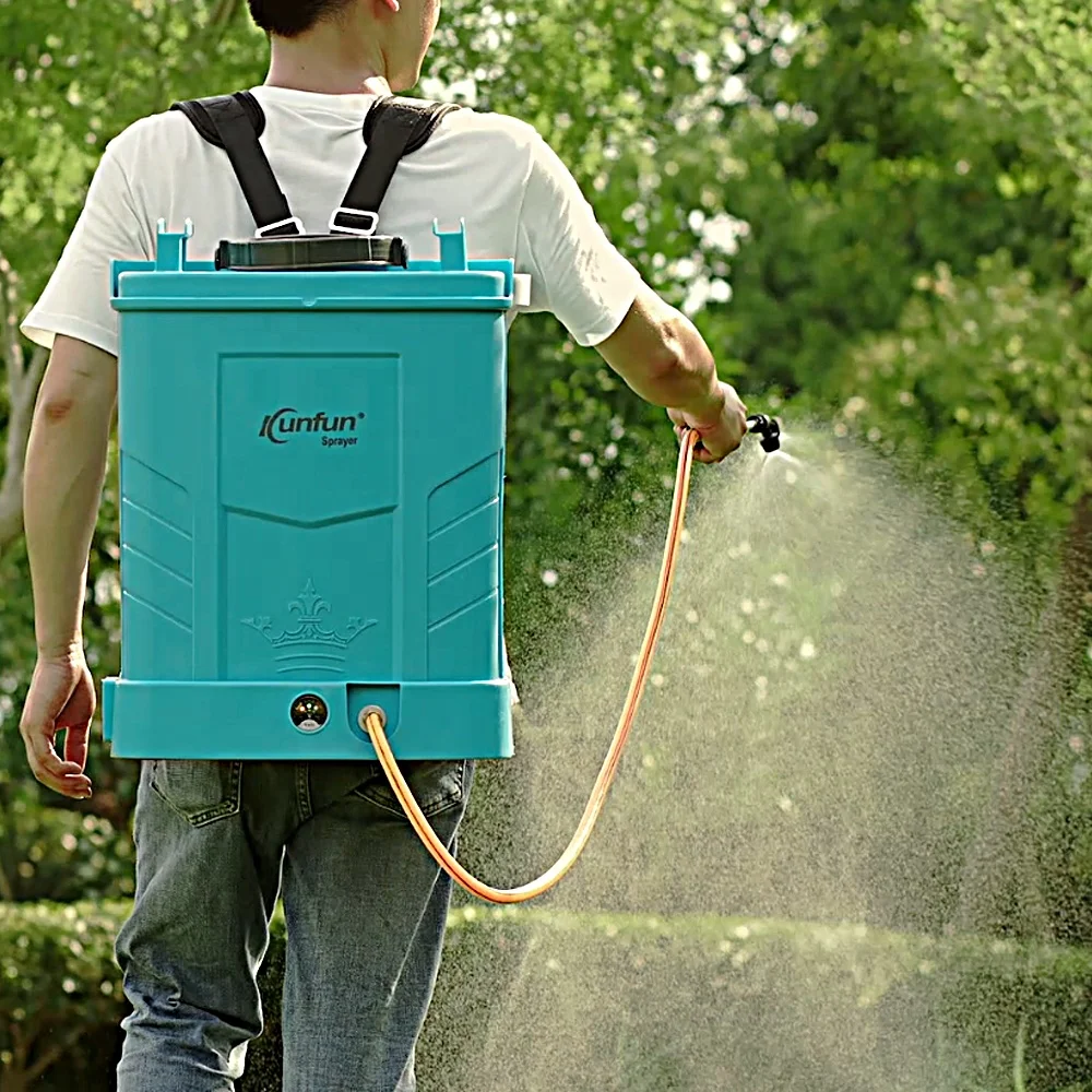 Kunfun Trolley Electric With Wheels Farm Automatic Knapsack Sprayer
