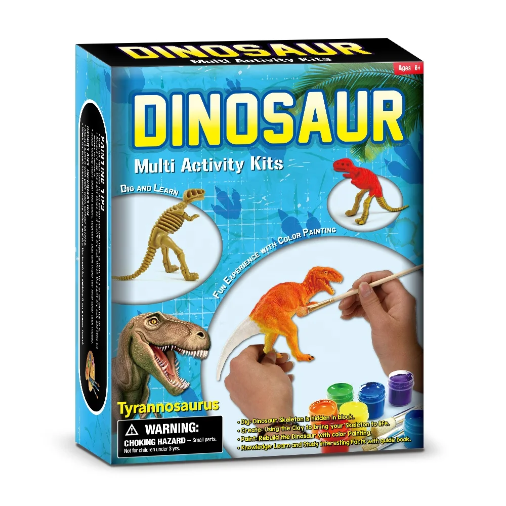 2021 Dig Out Dinosaur DIY Painting Creativity Toys Dino Excavation Kit Archaeology Science Art Craft Toy Gifts Collectable Toys