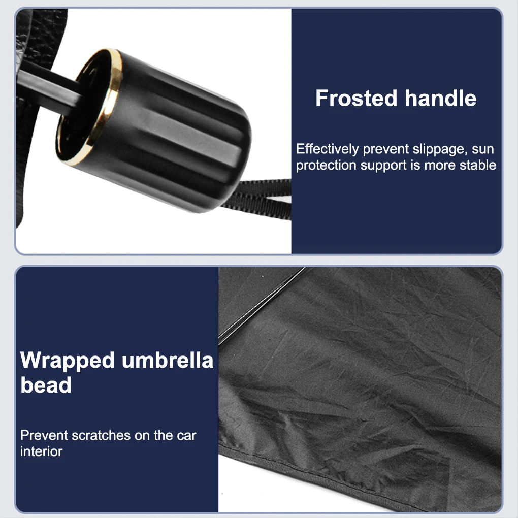 2023 Car Windshield Sunshade Umbrella Foldable Car Umbrella Sunshade Cover UV Block Car Front Window Heat Insulation Protection