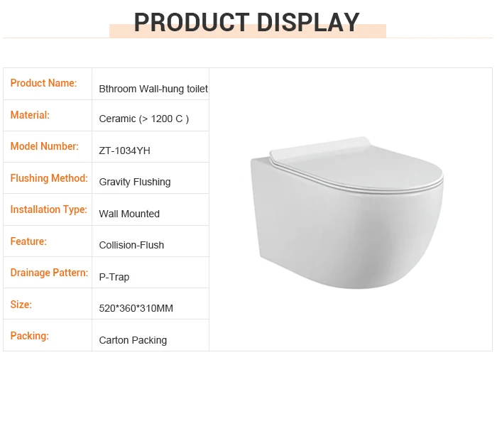 European-style Frameless Matt Black Multi-color Ceramic Wall-mounted Toilet