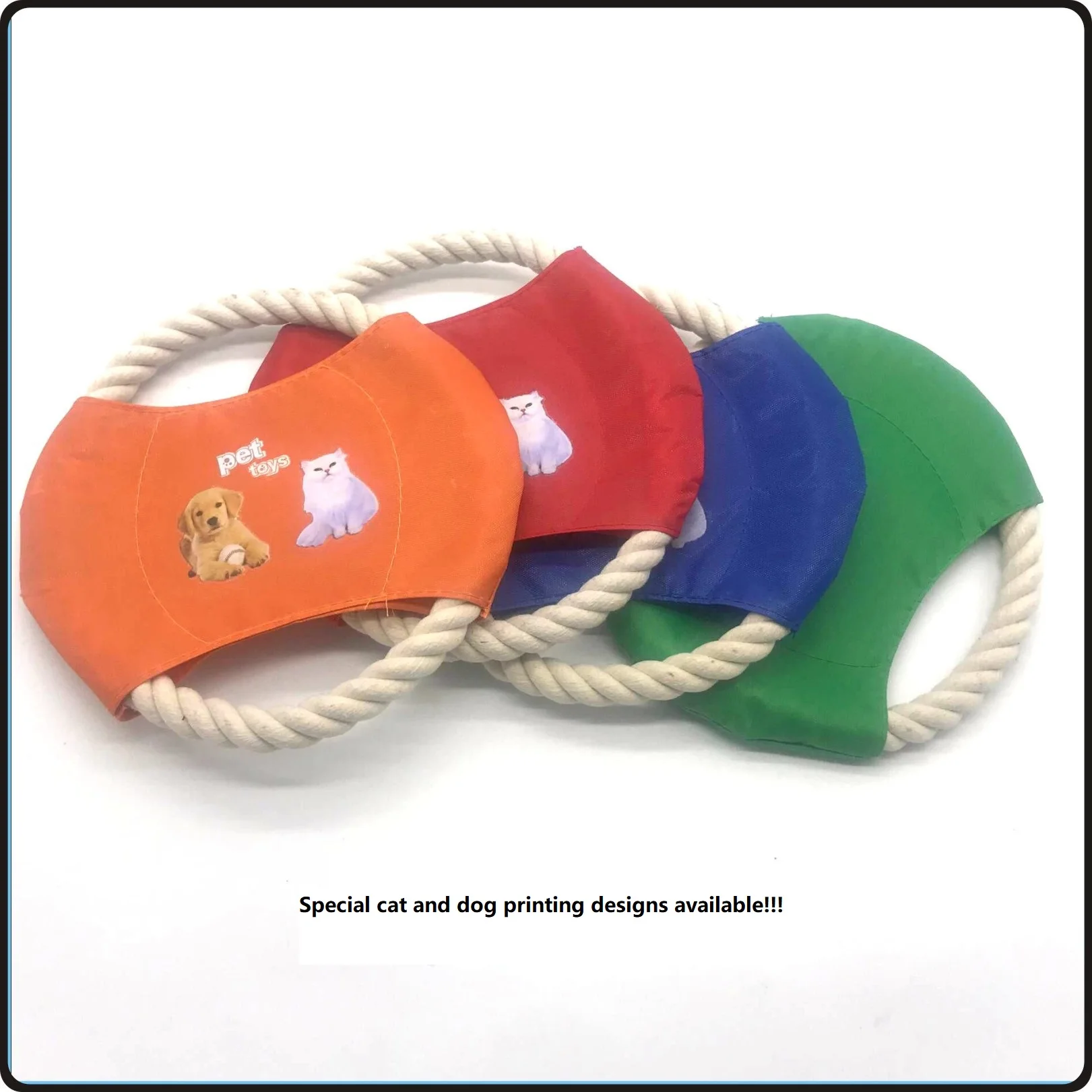  New pet toy dog flying ring molar pure cotton