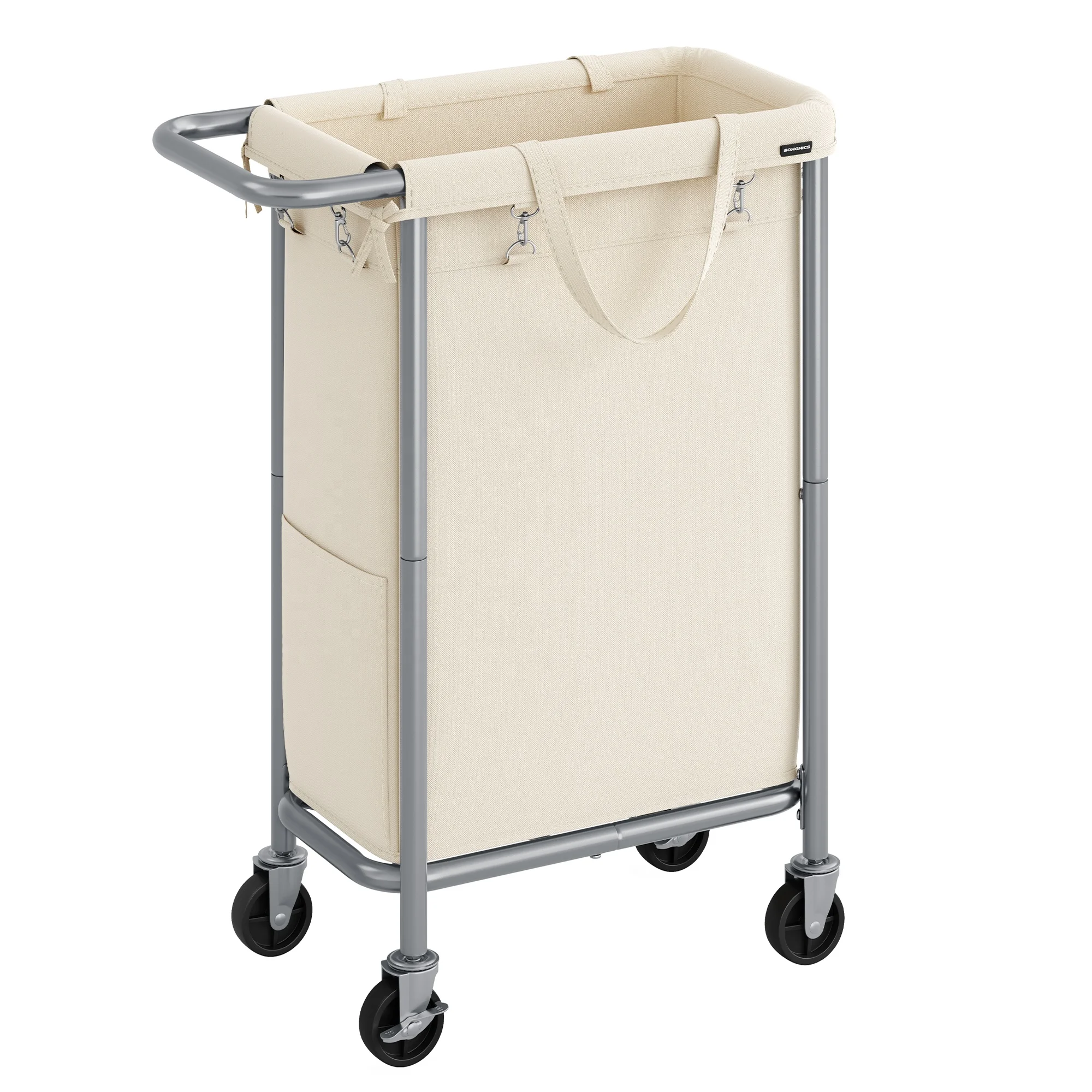 SONGMICS Laundry Hamper Basket Sorter Cart with Removable Laundry Bags rolling Laundry Basket