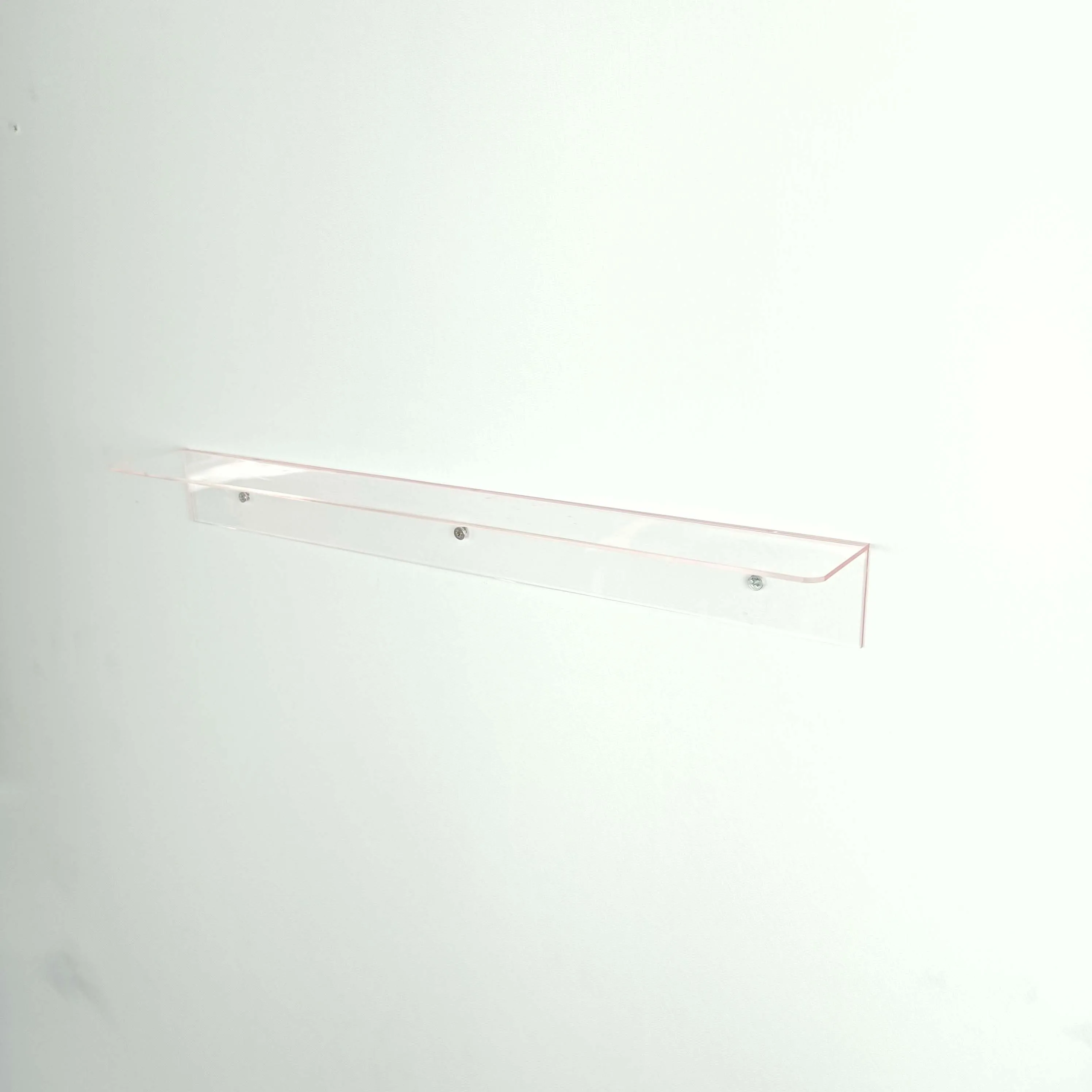 Premium Home Storage Shelves Display Organizer Acrylic Floating Wall Shelf for Bathroom Retail Hanging Rack