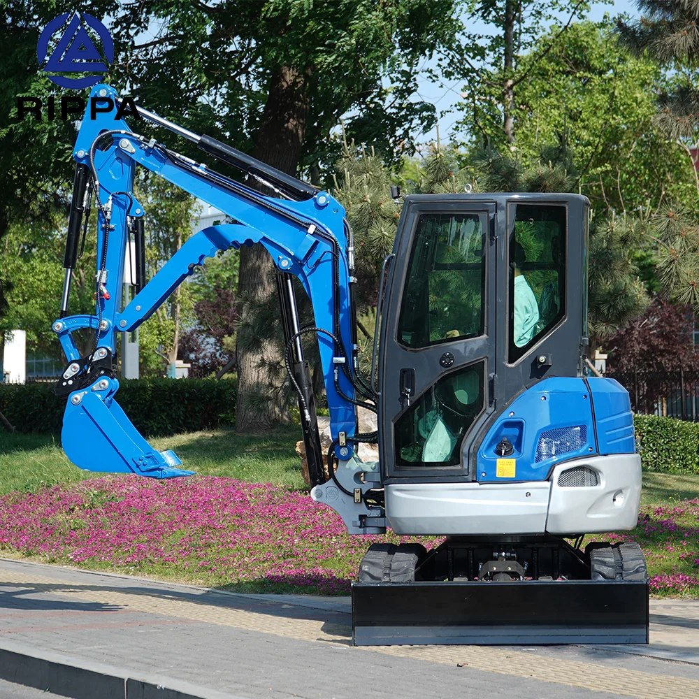 Rippa Ce/Euro5/Epa Engine Crawler Excavator Rubber Tracked Micro Digger Small Excavation Machine