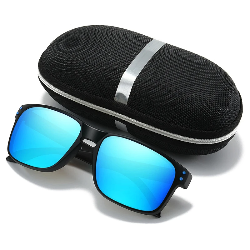 Fashion Uv400 Protection Driving Sunglasses 2023 Tr90 Square Frame Running Glasses Polarized Sport Sunglasses