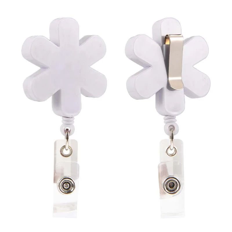 Wholesale Custom Creative Star Shaped Pull String Yoyo Nurse ID Name Tag Card Holder Retractable Badge Reel Alligator