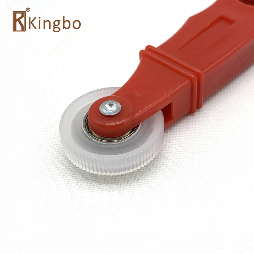 Resin double pulley rubber strips pressing wheel aluminum door rubber gasket Installation shovel