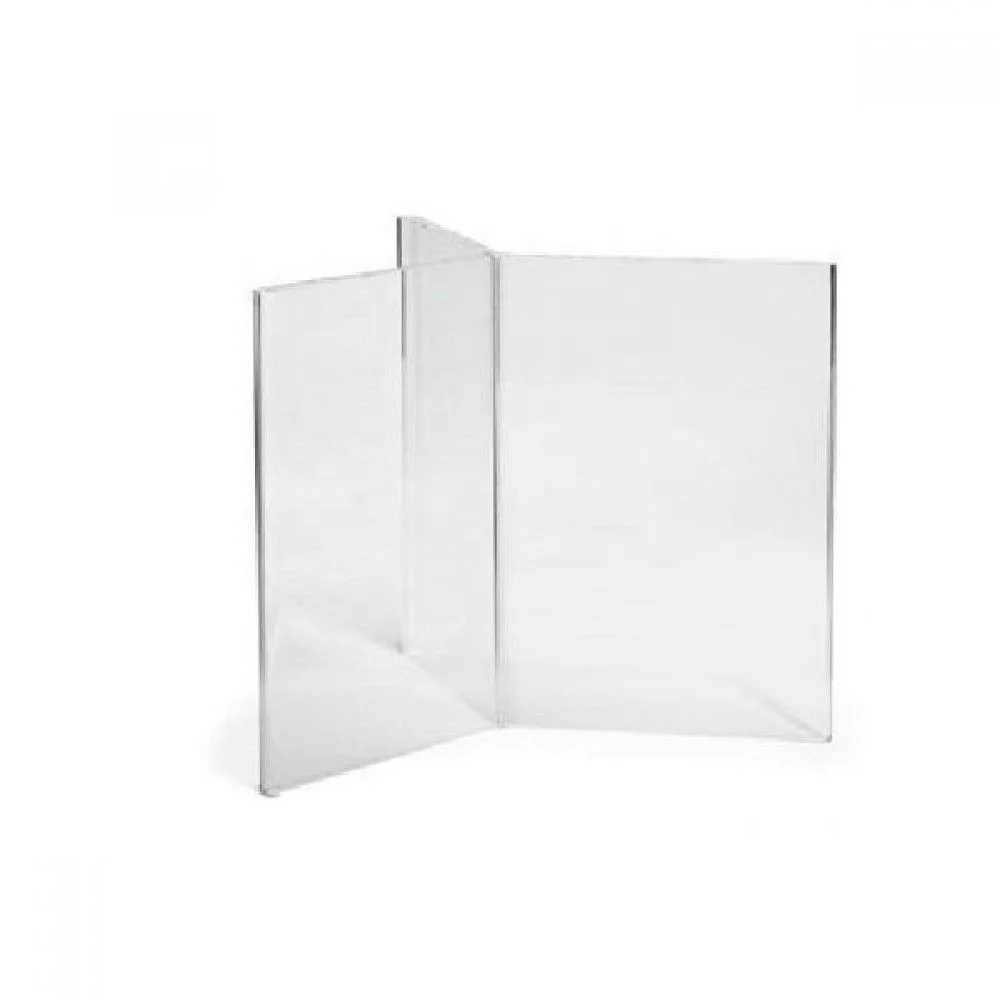 Heavy Duty Standing A5 Transparent Plastic counter Display Stands Acrylic Perspex Sign Card Holder