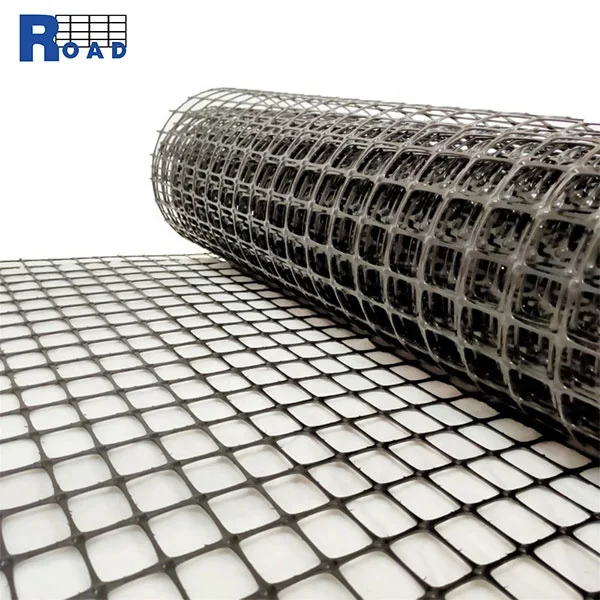 CE ISO high tensile strength PP plastic hdpe geogrid road foundation construction