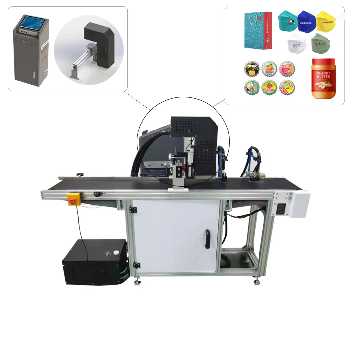 GP2200 high speed full color inject printer with Conveyor Belt Digital Printing Machine