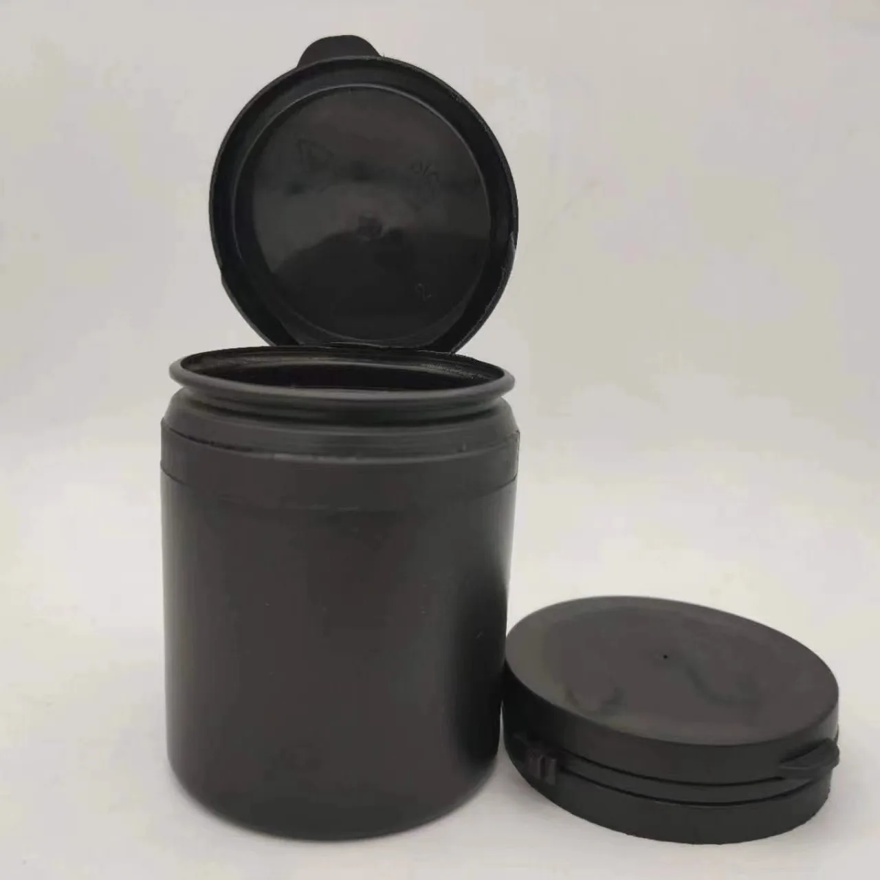 Gum Bottle black white Empty Easy-Pulling Lid HDPE Plastic Tablets Medicine Container 50ml 150ml 250ml Chewing Gum Bottles