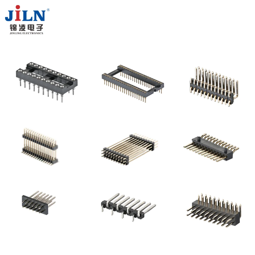 JiLN 1.27mm smt single row board spacer pin header connector