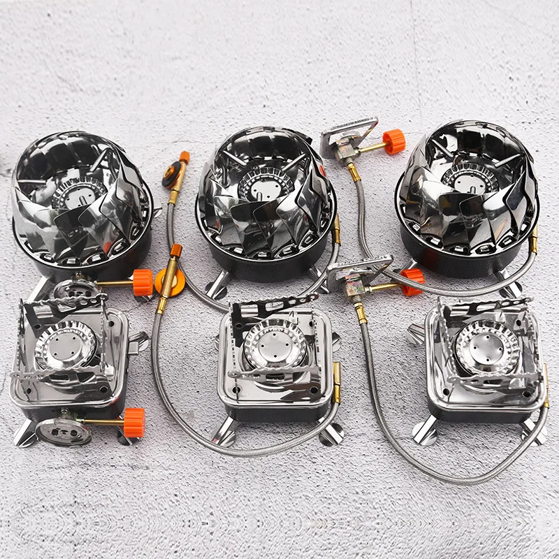 Jetshark Portable Outdoor Gas Stove for Camping Mini Square Design Foldable and Cassette for Butane & Propane Fuel for Cooking