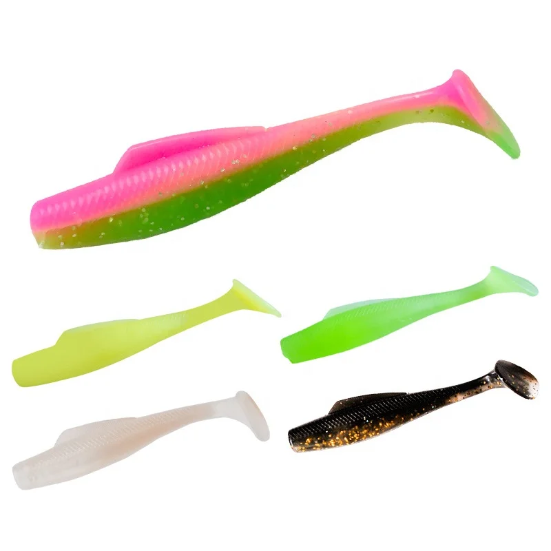 OEM 40 мм 60 80 100 120 мягкий пластиковый корпус SwimBait мягкая TPR весло приманка T-хвост рыболовная