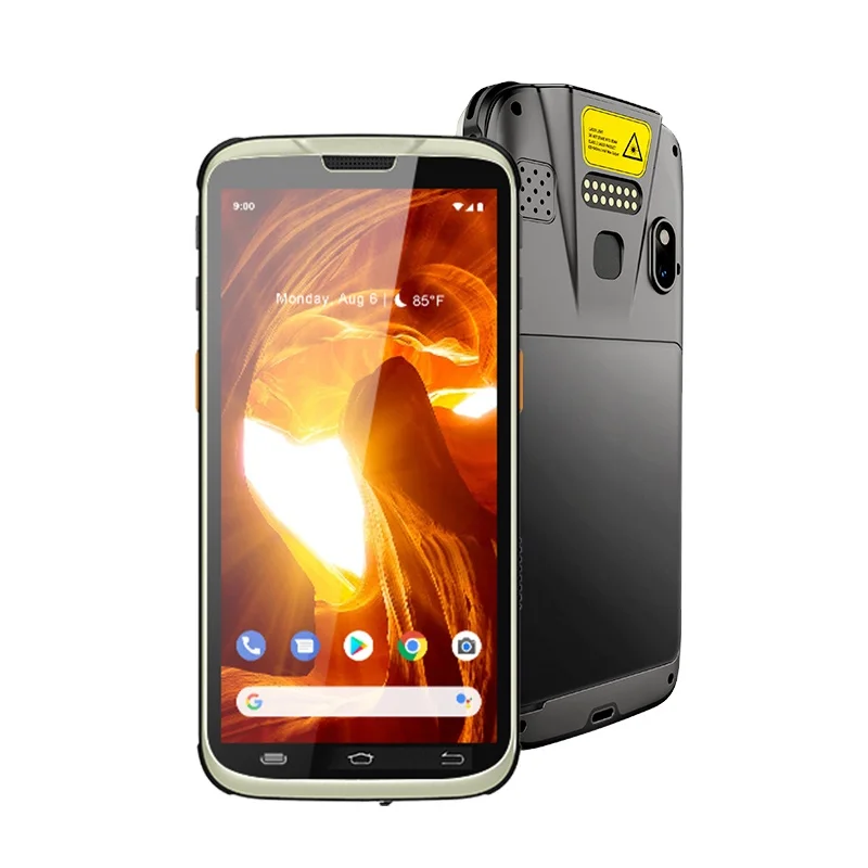  5 дюймовый портативный прочный КПК Android 4G GPS Wifi BT Nfc Rfid считыватель 1D 2D сканер штрих-кода отпечатков пальцев