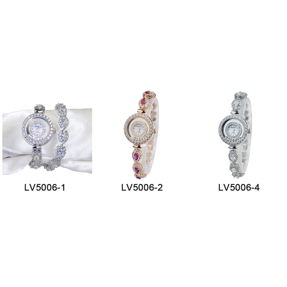 Diamond Ladies Charm Luxury Ileway Long Bracelet Luxury Brass Quartz Movt Fashion Women Watch