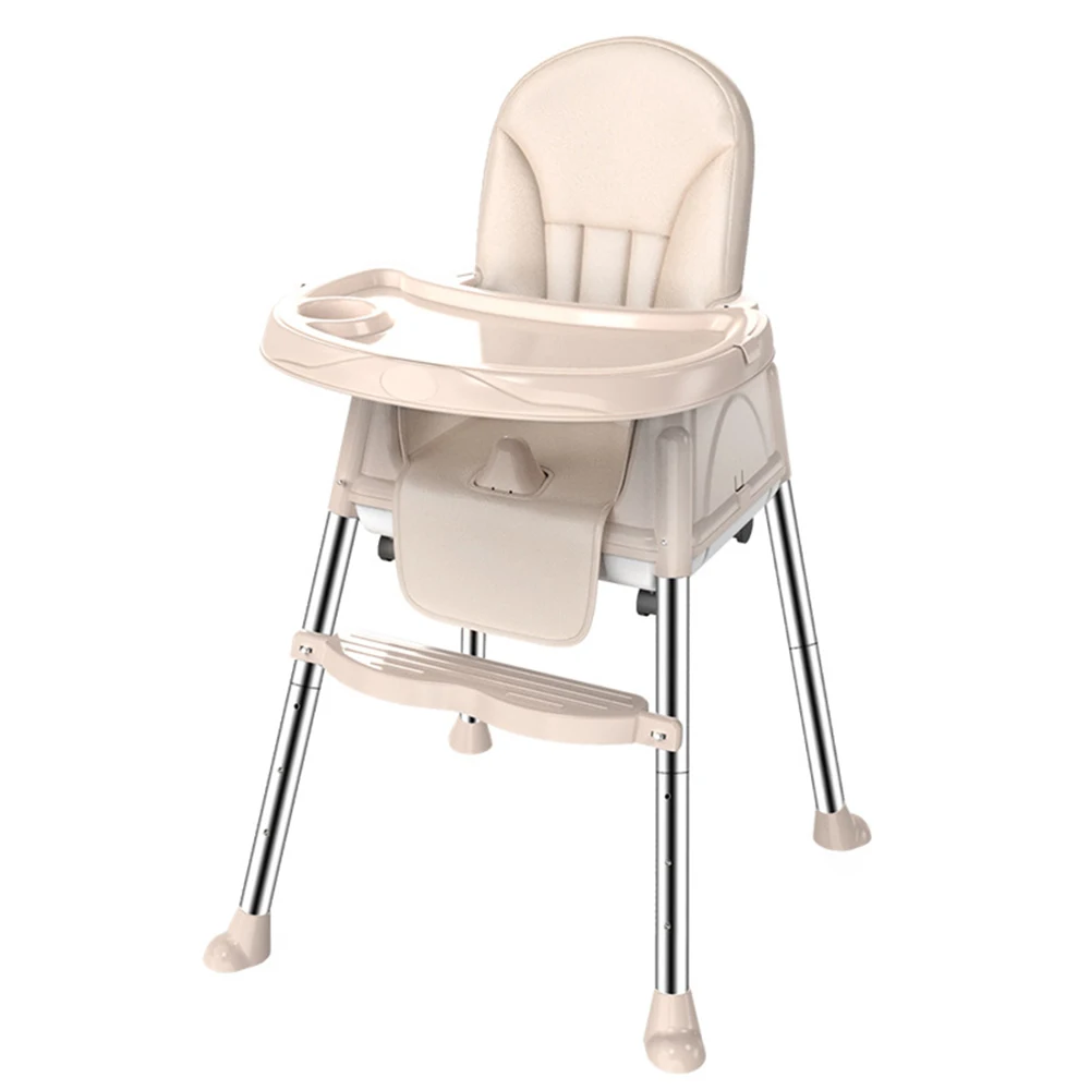 Plastic Adult Baby Restaurant Feeding High Chair, Kids Child Travel Adjustable Foldable Portable High Dinning Chair/