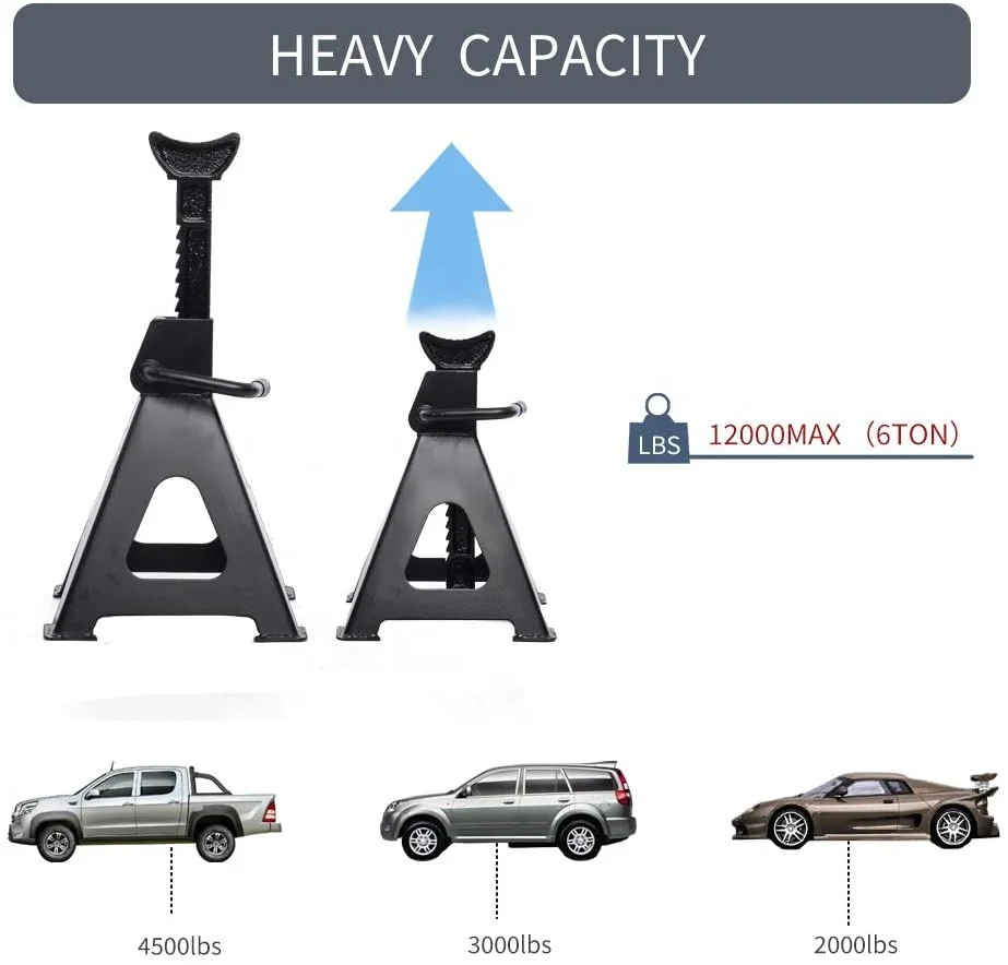 Heavy Duty Car Jack Stands Adjustable Jack Stand Garage Equipment Car Stands Jack