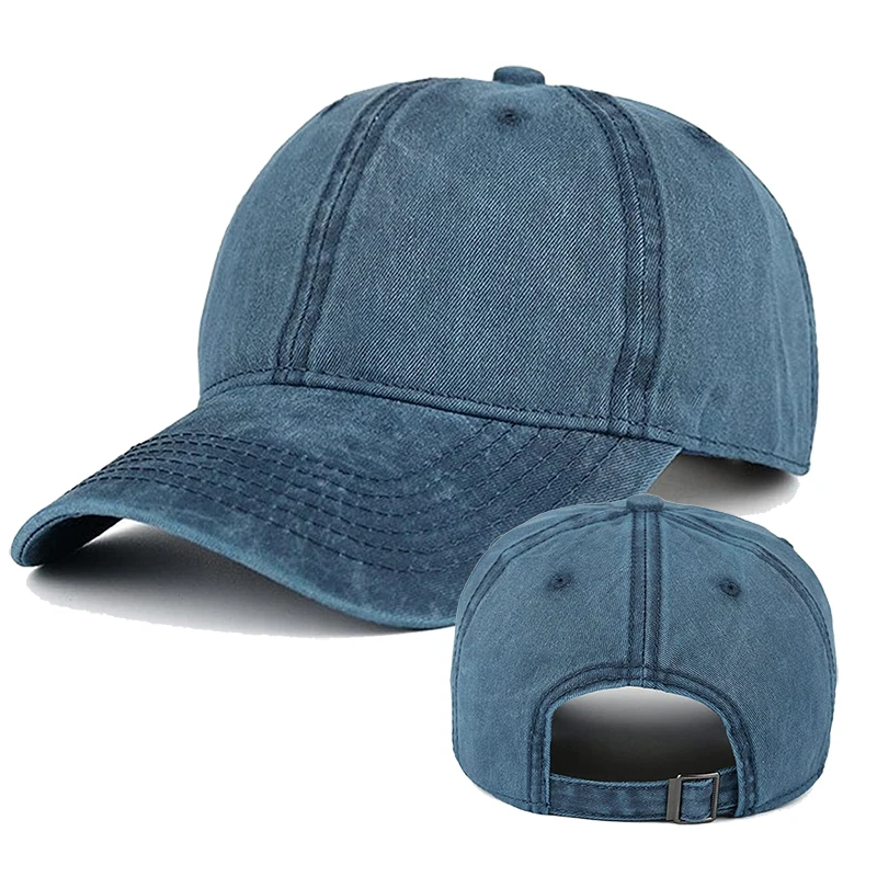 Manufacturer  Custom Fashion Blank 6 Panel Blue Denim Jean Caps Baseball Sports Cap Cat Gorra Jeans Baseball Cap