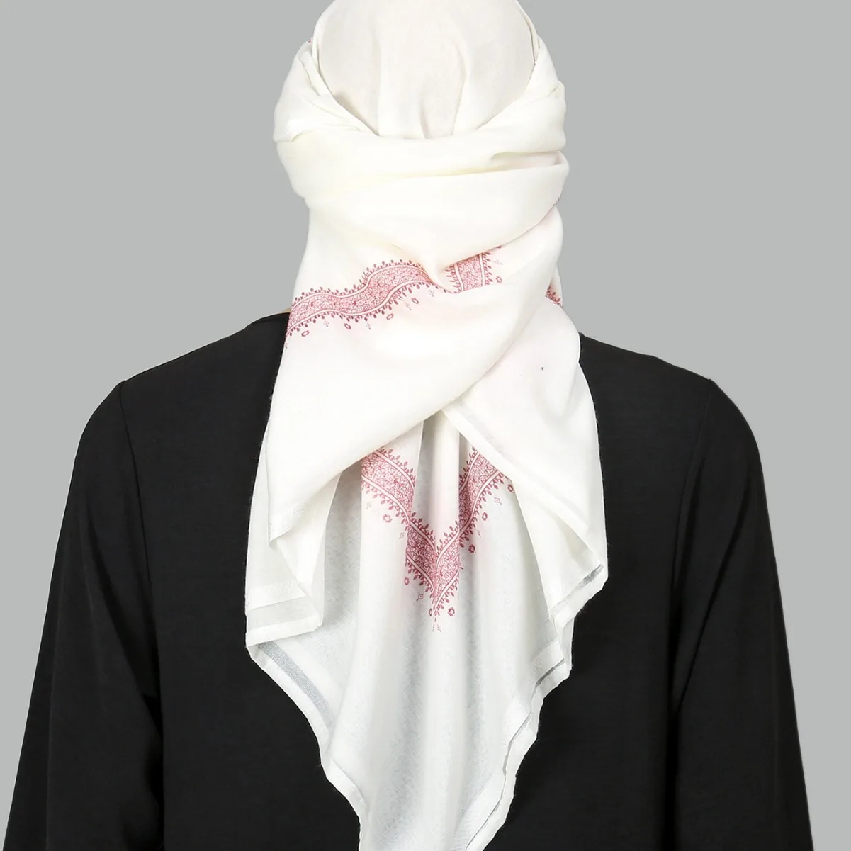 Saudi Hijab Arafat Shemagh Arab Scarf For Muslim Men Square 140x140cm Islamic Mens White Red Head Scarf