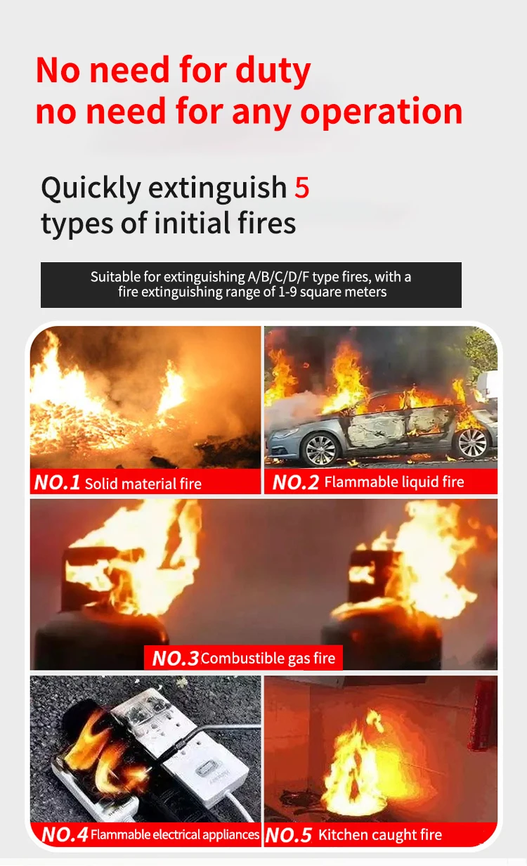 Factory direct price 1.3kg ABC Powder Auto Fire Ball Fire Fighting Ball Fire Extinguisher Ball