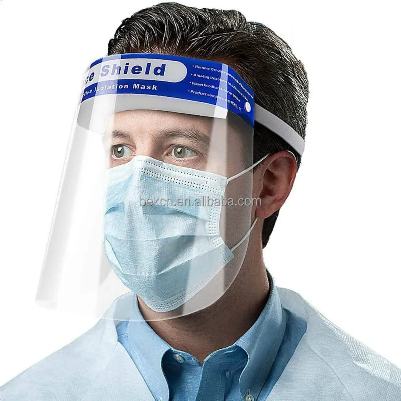 Hot Protective Medical Visor Ultralight Disposable Face With Detachable Eyes Shield