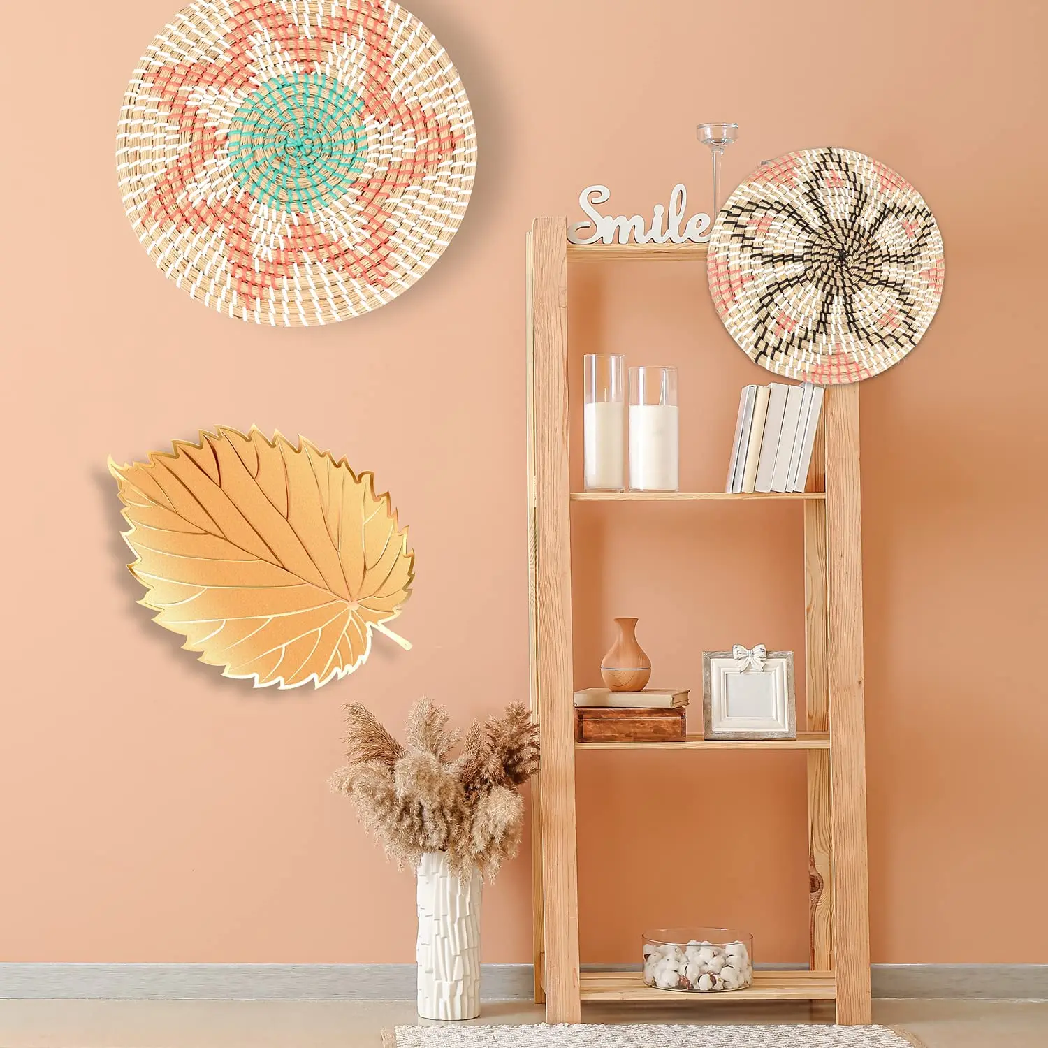 New style Round Seagrass Decor Wall Home Decor Seagrass Wall Hanging Baskets manufactured in Vietnam