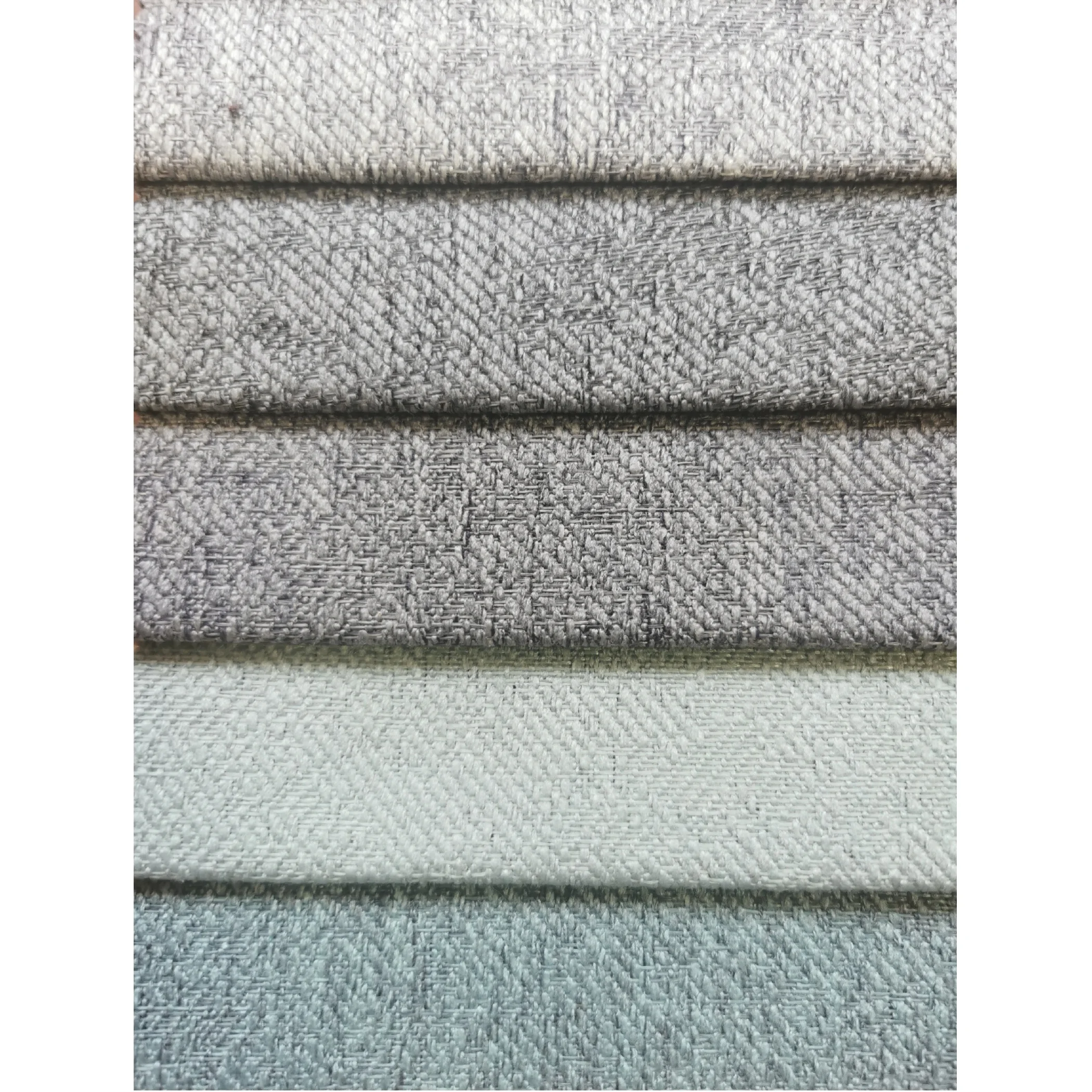 135#  Home Decor 100 Polyester Linen Look Jacquard Furniture Fabric Italian Linen Flax Fabric